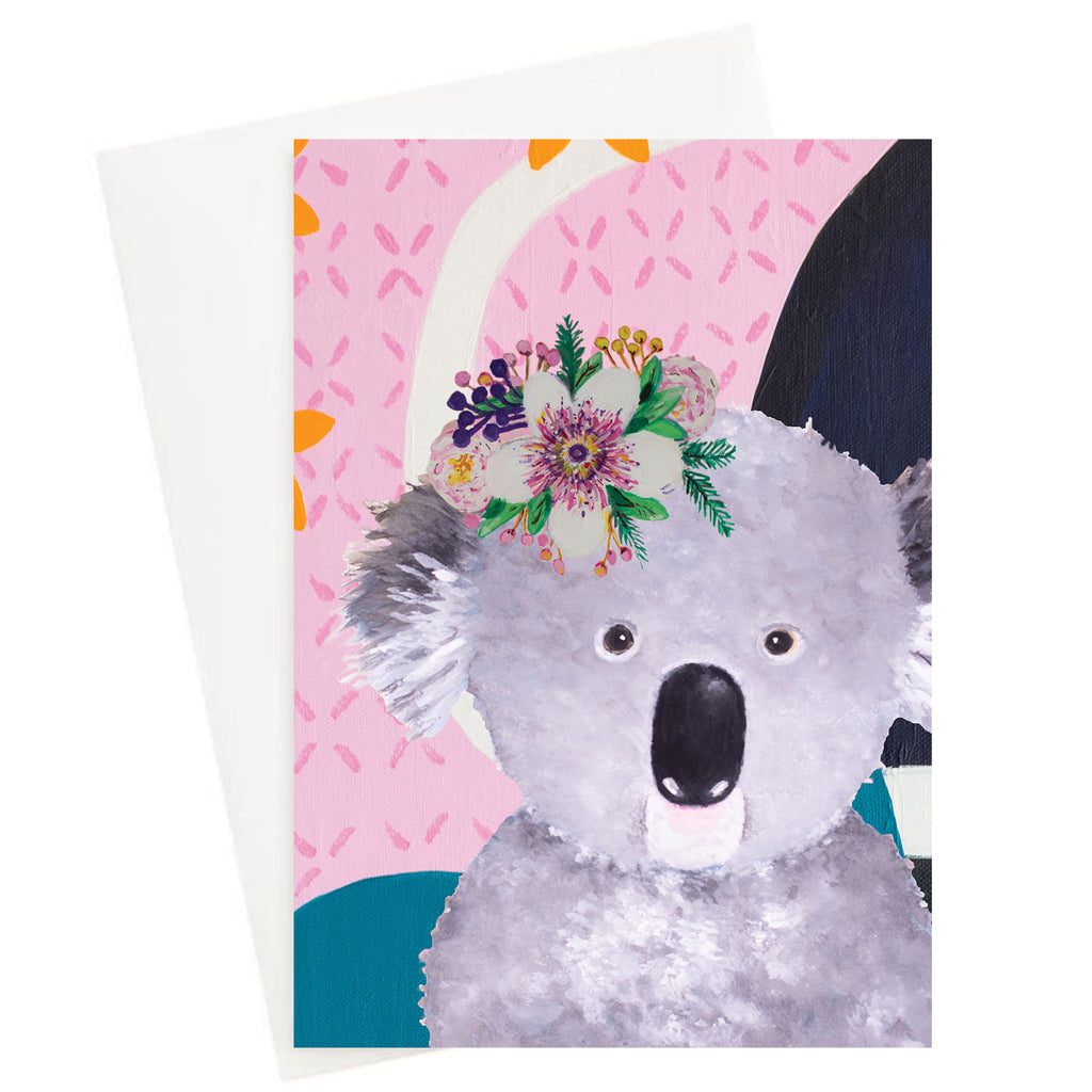 Koala Bloom Greeting Card