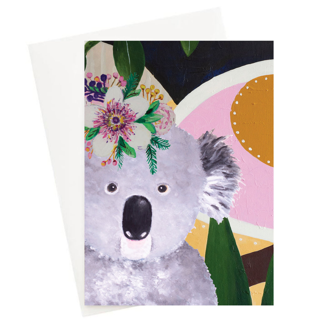 Koala Bush Greeting Card