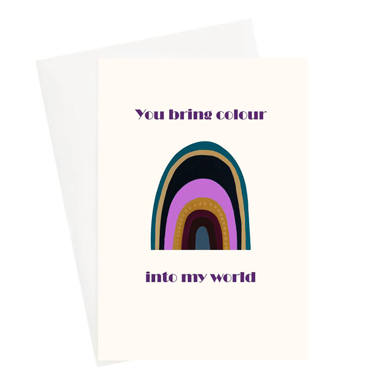 Colour My World Greeting Card