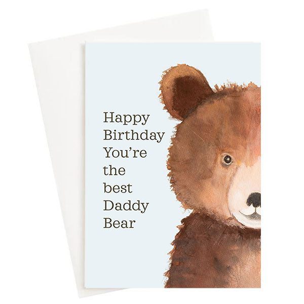 Happy Birthday You're the BEST Daddy Bear Greeting Card