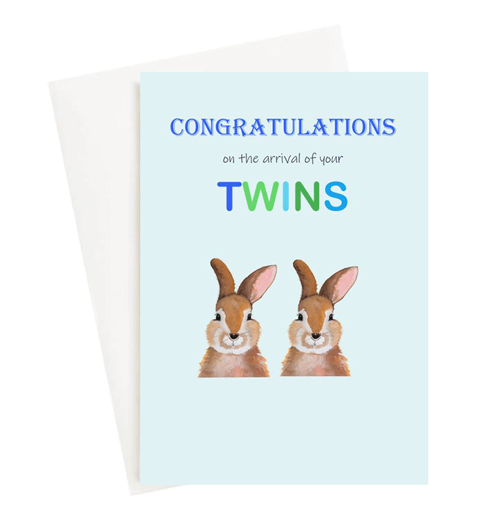 Bunny Boys Greeting Card