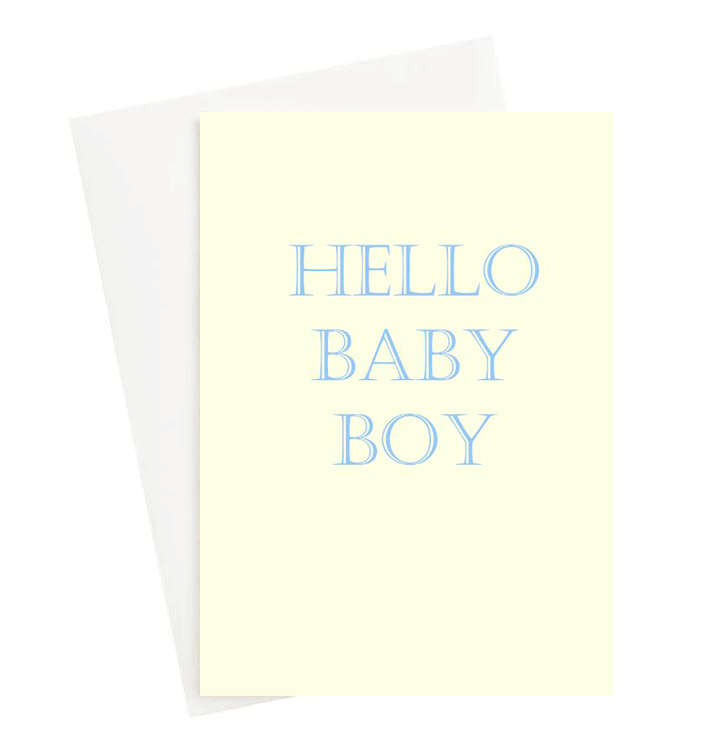 Hello Baby Greetings Card