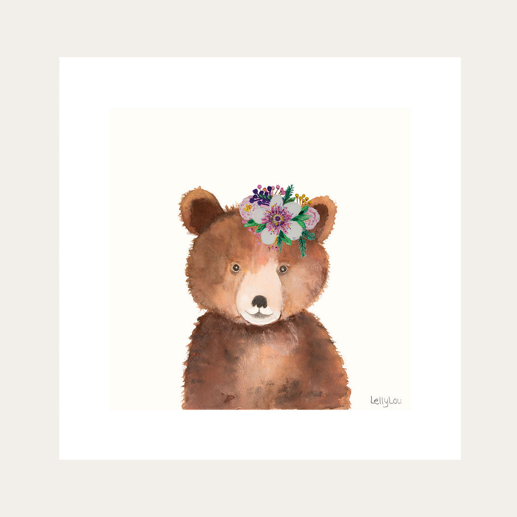 Betsy Bear Lily Print