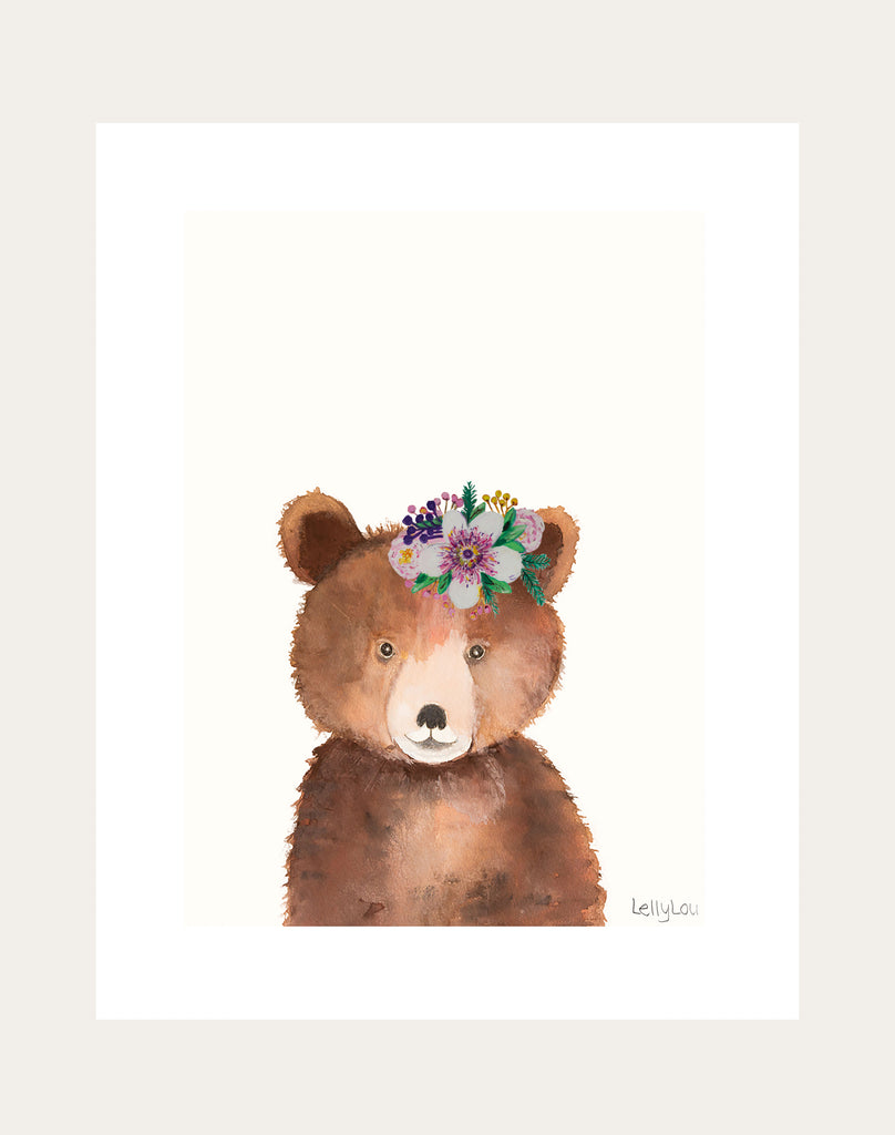 Betsy Bear Lily Low Down Print