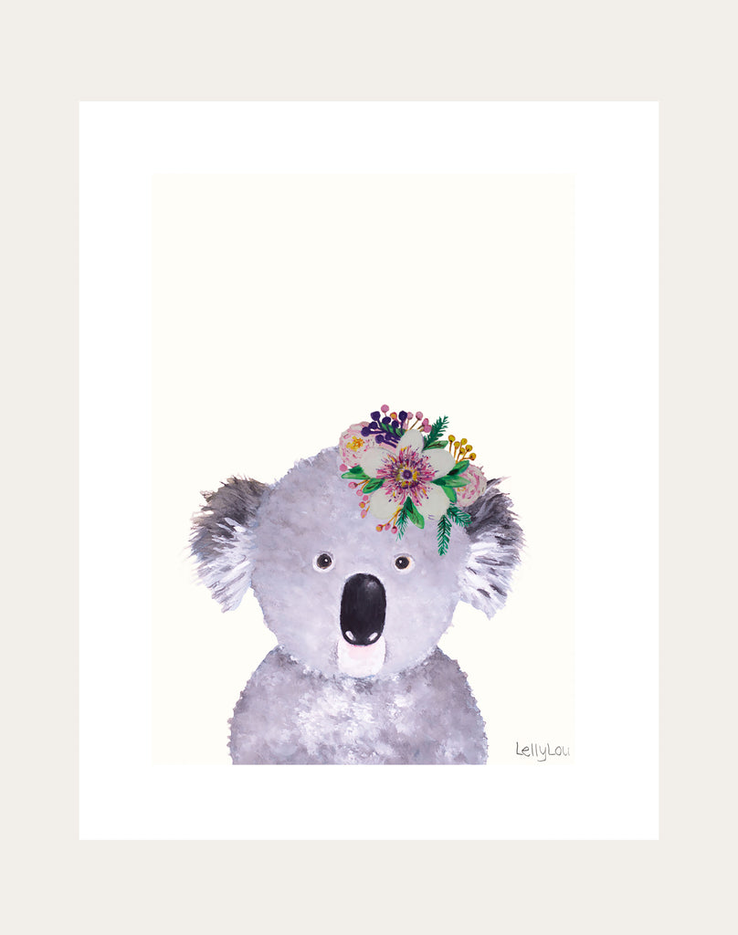 Kira Koala Lily Low Down Print